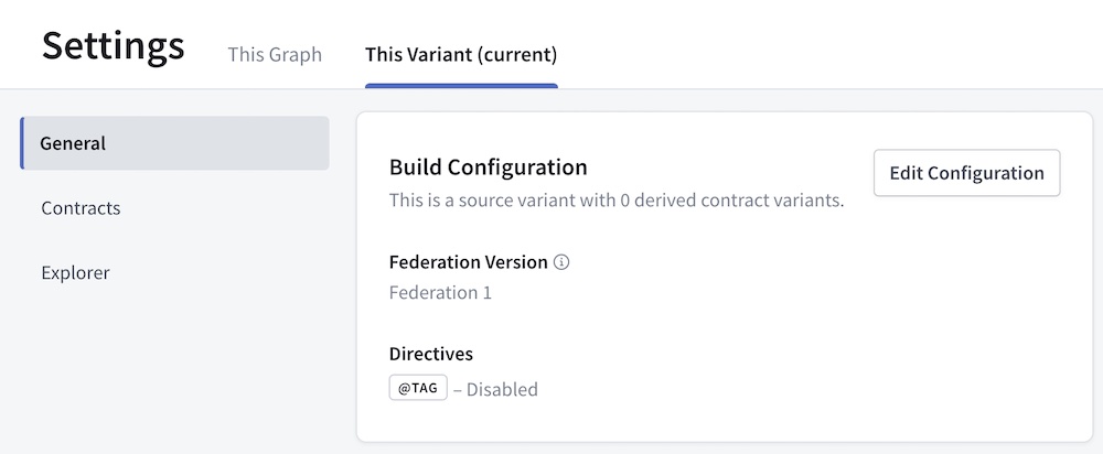 Edit variant settings in Studio